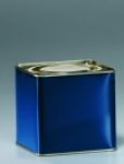 Teedose f�r 250g, k�nigsblau/gold